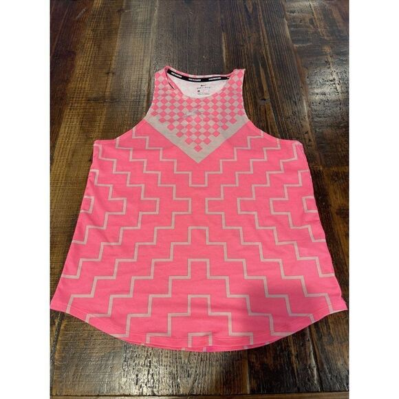 Nike | Tops | Nikewomenspink Running Tank Drifit Pinkwhite Workout ...